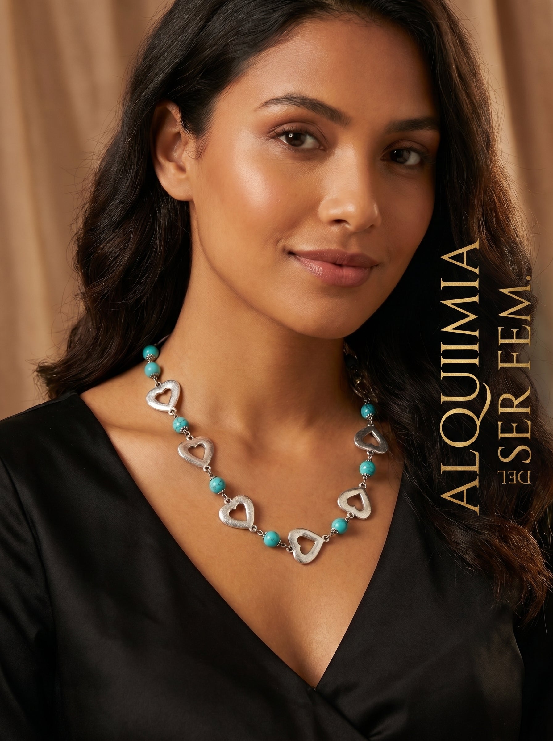 Collar Corazón con turquesa. Hay un poder inmenso en escuchar tu corazón y confiar en tu intuición.